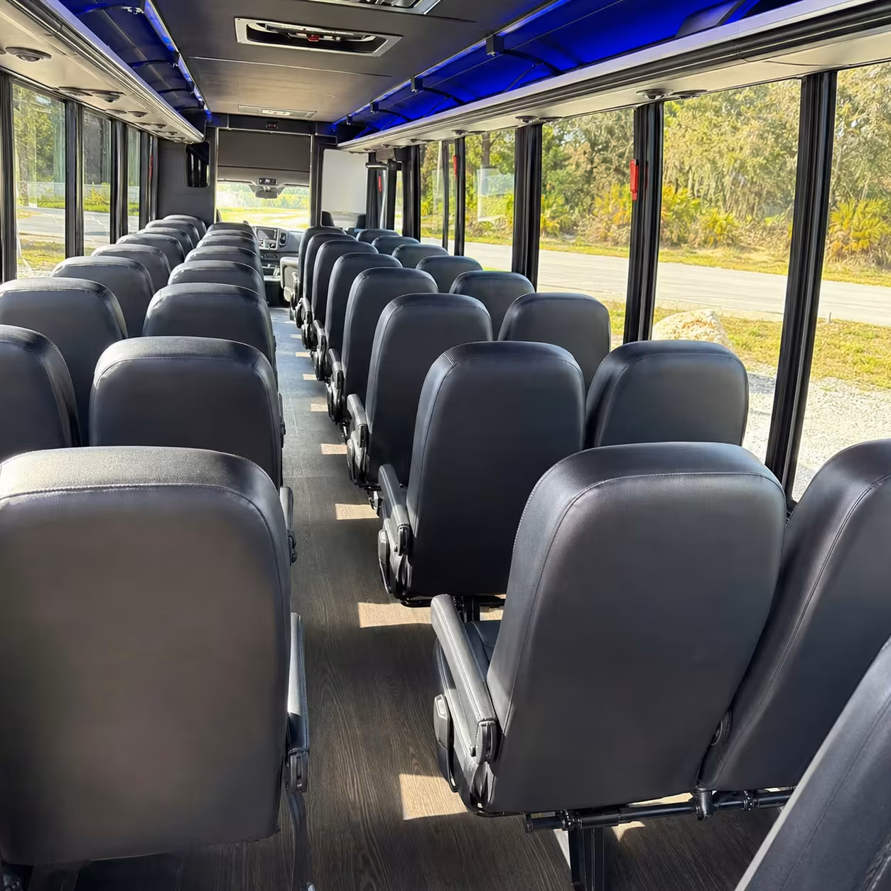 25 passenger minibus interior
