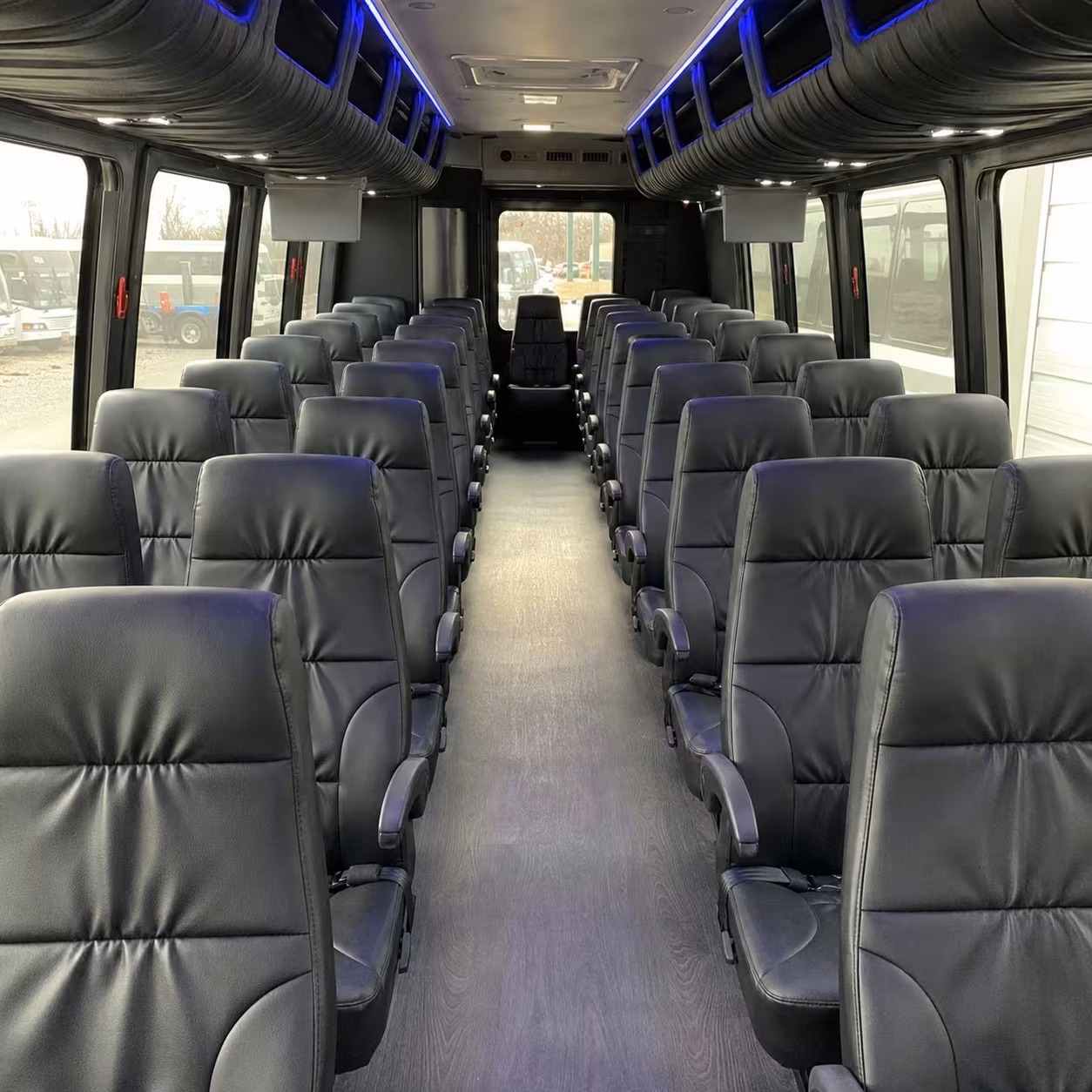 30 passenger minibus inside