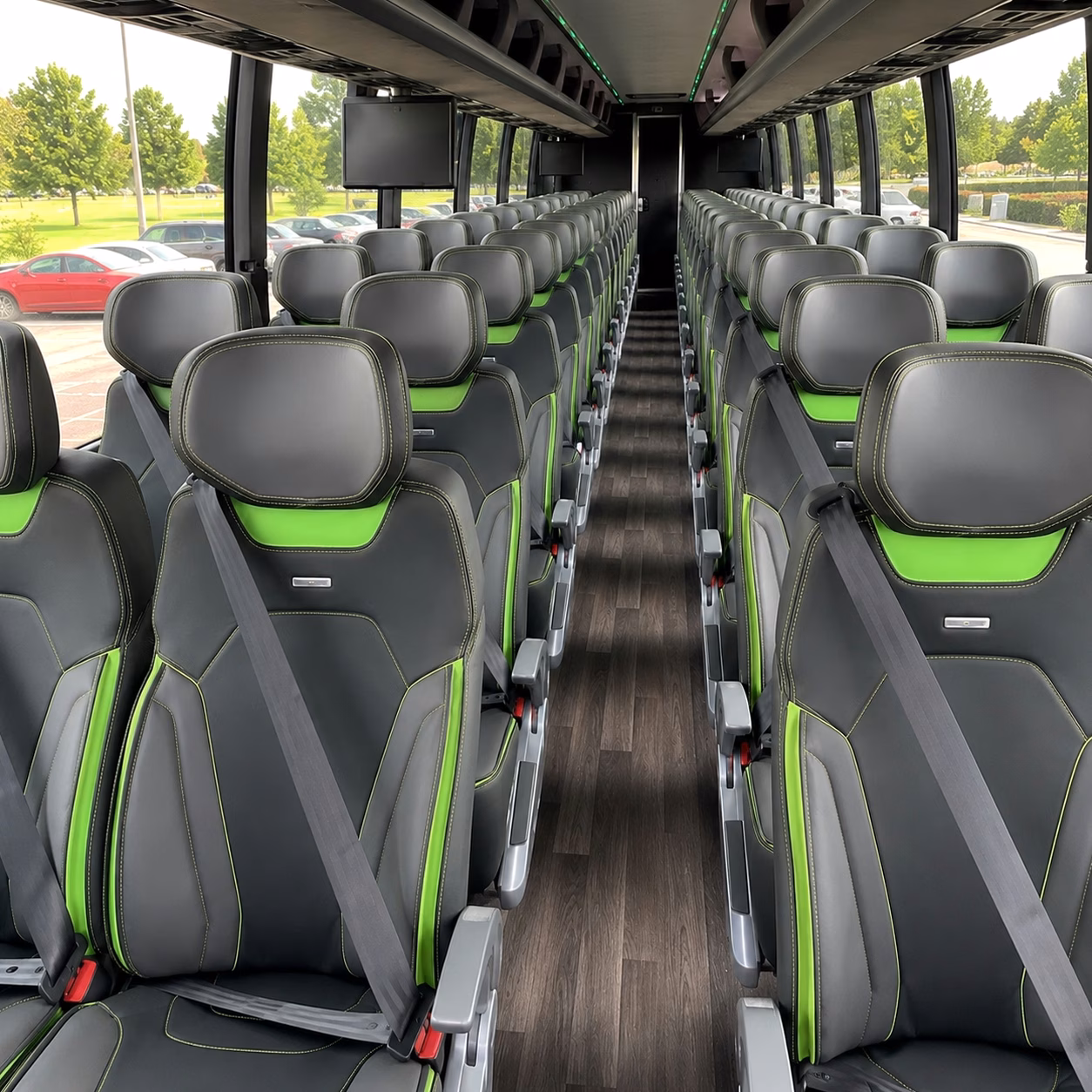 minneapolis charter bus interior