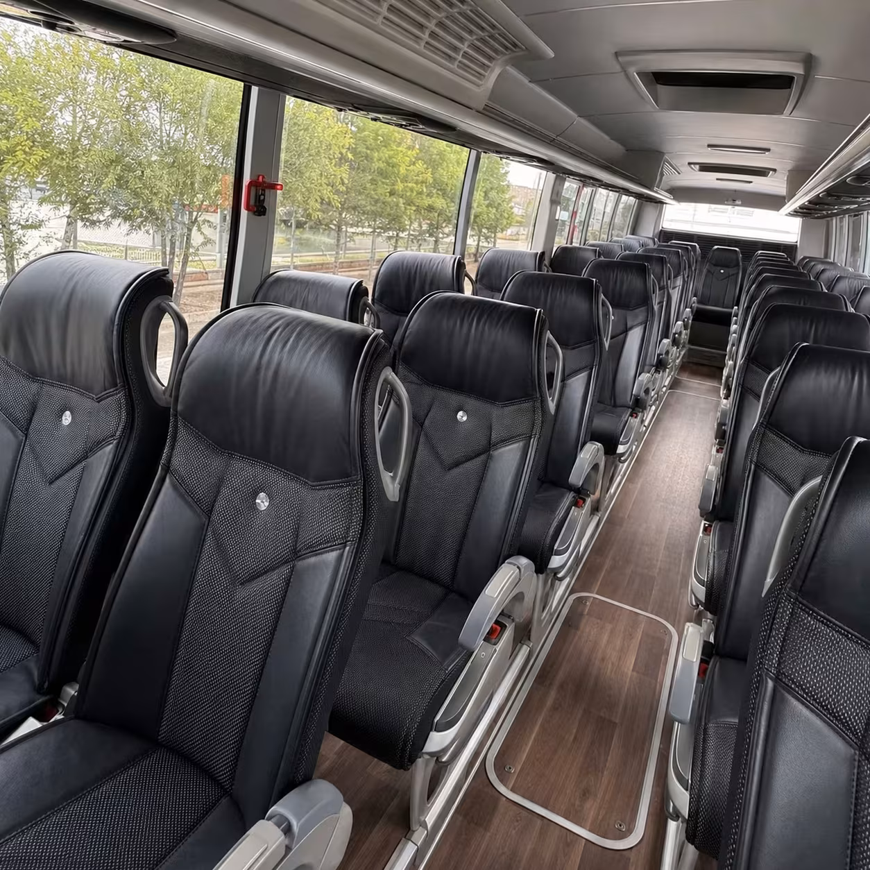 minneapolis charter bus rental inside